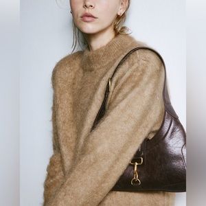 H&M Dark Brown Sold Out Shoulder Bag | Baguette NWT